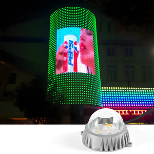 Пиксельный уличный светильник rgb с драгоценным камнем, Рождественский светодиодный узел с программным или программируемым интерактивным освещением - Product Image 1
