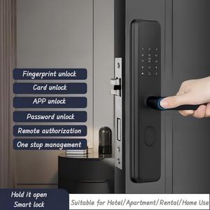 Tuya App Wifi cao an ninh thông minh khóa điện kỹ thuật số mật khẩu vân tay thẻ thợ khóa công cụ cho khách sạn/căn hộ - Product Image 2