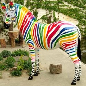 Vườn Trang Trí Sợi Thủy Tinh Lớn Horse Char Đồ Nội Thất Cho Trẻ Em Ngồi - Product Image 2