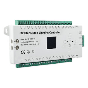 Controlador LED de Iluminación de Escalera, Sensor de Movimiento PIR, Iluminación Interior, Escalera SPI, Pantalla de Interruptor de Control de Luz, 32 Pasos, 1 Unidad - Product Image 5