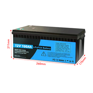 12v סוללה ליתיום יון 12v 12.8v 24v 100ah 200ah 280ah 300ah עם bms בלועזית אחסון אנרגיה lifepo4