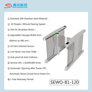 SEWO Automatic Gate RFID-Karten zugangs kontroll system Fußgänger barriere tor für intelligentes Gebäude verwaltungs system - Product Image 3
