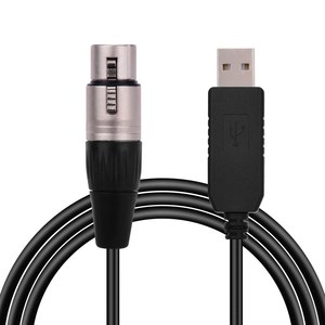 RS485 DMX512 конвертер USB кабель для передачи данных для 3Pin XLR интерфейс компьютерный Соединительный сценическое освещение устройств светодиодная (LED) контрольная кабель компании - Product Image 1