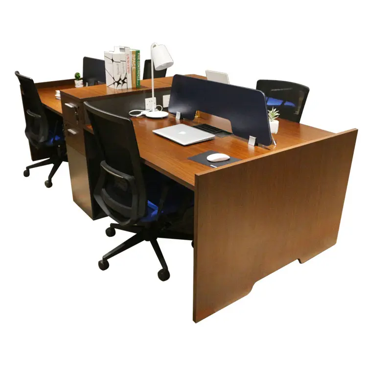 Établi de bureau pour 4 personnes établi de travail poste de travail modulaire poste de travail bureaux cloison