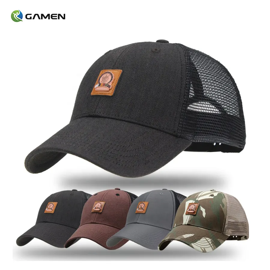 Cappellini personalizzati GAMEN berretti da Baseball stile militare con Logo Unisex produttori berretti ricamati personalizzati da Baseball ricamati