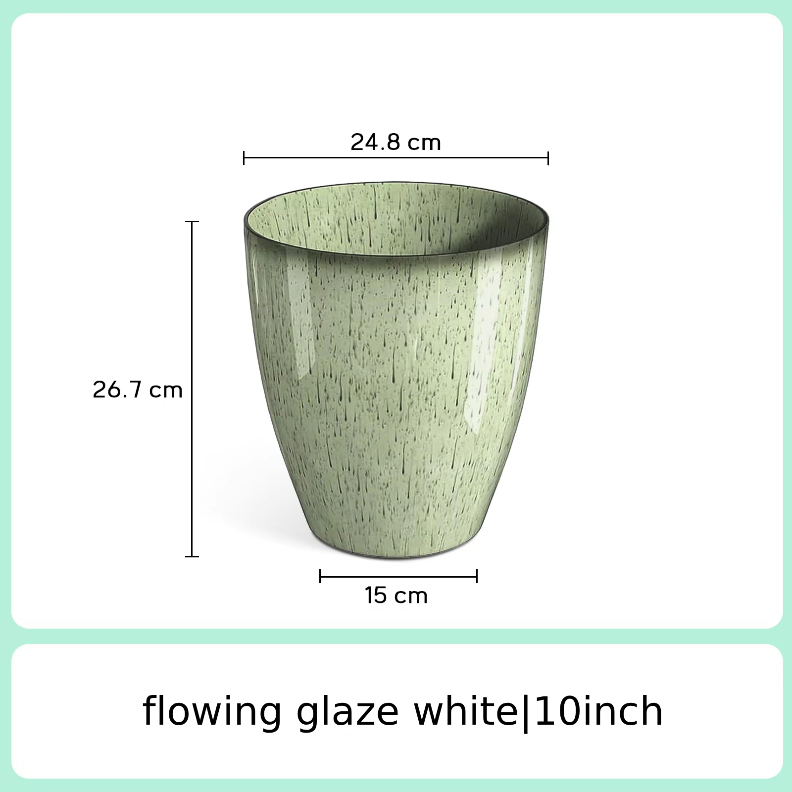 Glaçage fluide blanc 10 pouces