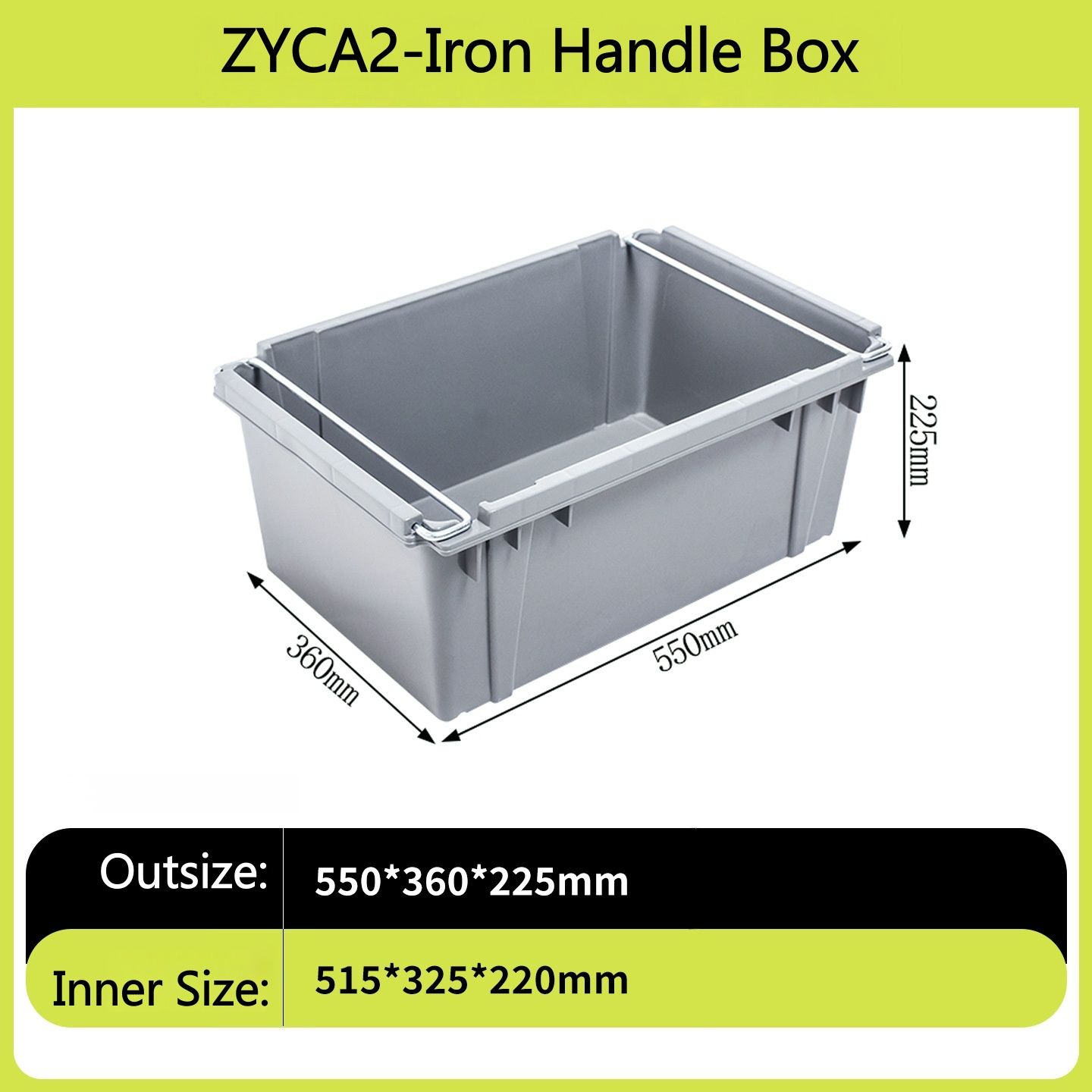 Modèle ZYCA2 - Boîte à poignée en fer