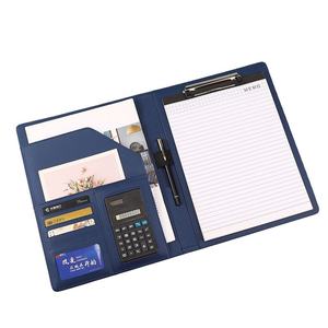 LOGO benutzer definierte A4 PU Cover Ordner Notebook Karten rechner Tasche Smart Notebook Bürobedarf Business Promotion anpassbar - Product Image 1