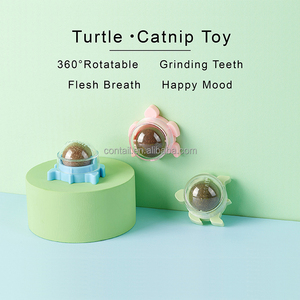 New Arrival Self-Adhesive Edible <strong>Catnip</strong> Toys Pet Cat <strong>Catnip</strong> Ball Wall Mount 360 Degree Rotatable Cat Mint Ball - Product Image 5