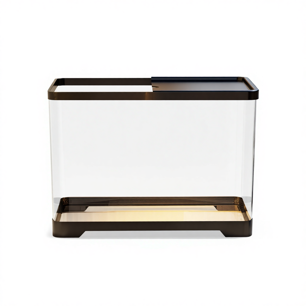 Fish tank/turtle tank universal bare tank with cover-black