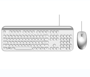 Factory Mouse <strong>Keyboard</strong> Combo Factory Wired Cute Keycaps Wired <strong>Keyboard</strong> for Computer - Product Image 1
