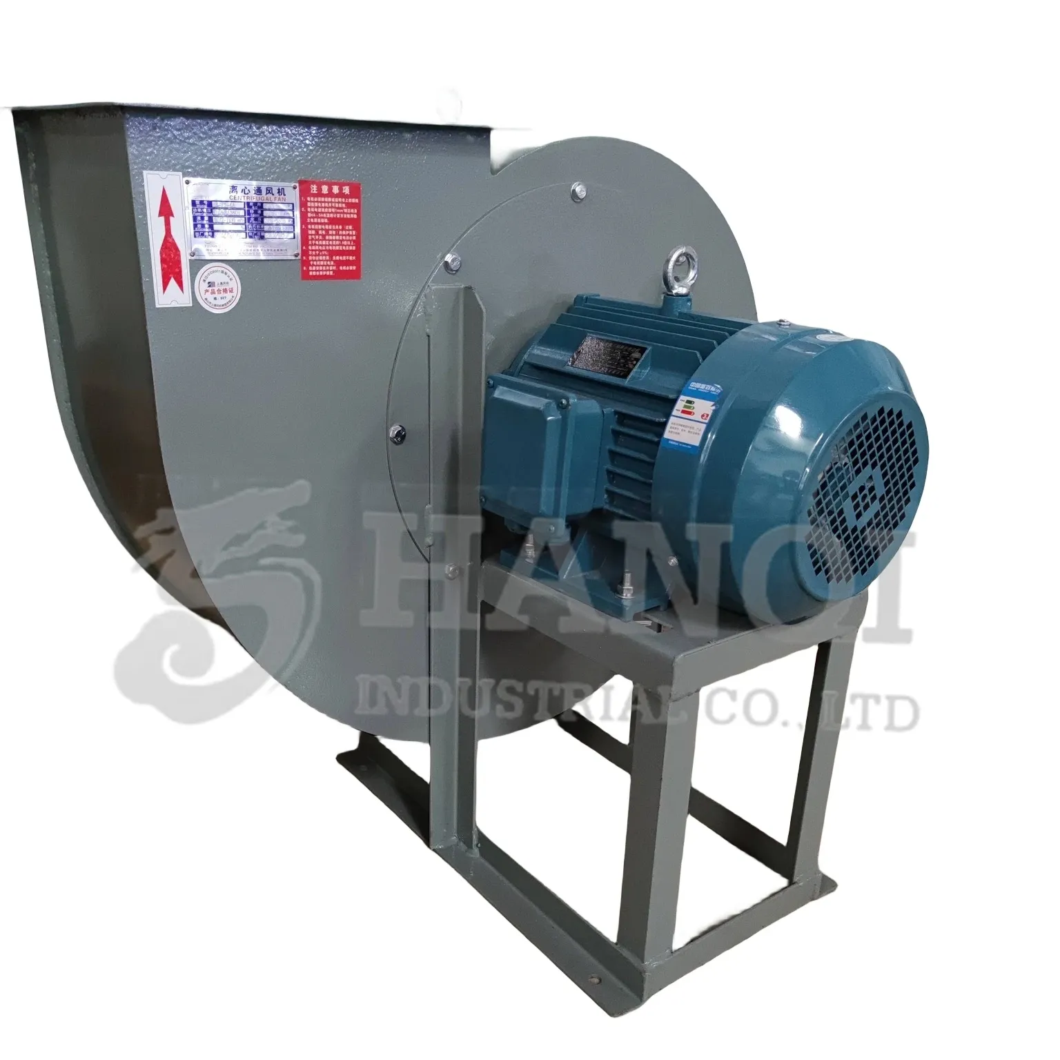 Équipement de revêtement de ventilateur centrifuge industriel, ventilateur d'extraction à haute pression, ventilateur centrifuge de dépoussiérage antidéflagrant