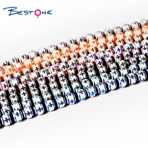 Bestone Wholesale New Round Loose <strong>Beads</strong> Pattern DIY Bracelet Glass <strong>Beads</strong> for Jewelry Making Accessories - Product Image 3