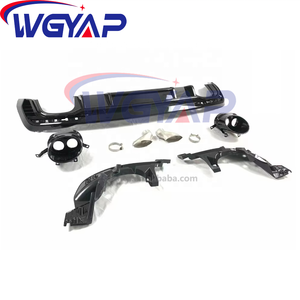 Audi A4 S4 B9.5 2020-2024 için WGYAP RS4 bodidiffuser karbon arka difüzör kolay kurulum arka tampon difüzör - Product Image 4