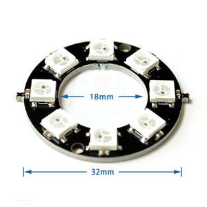 8 Bit LED WS2812 Chip WS2812 5050 RGB LED lampada ad anello con Driver integrato RGB luce anello di sviluppo modulo LED - Product Image 3