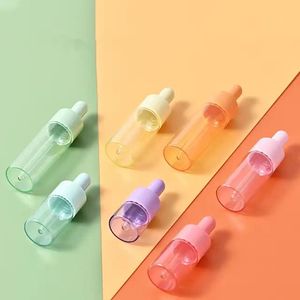 5ml <span class=keywords><strong>10ml</strong></span> 15ml 20ml soro cosmético embalagem transparente vazio reparação essencial frasco conta-gotas de vidro óleo