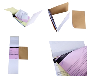 Libro de ventas continuas de ordenador duplicado de alta calidad A4 papel de copia de factura A4 B4 NCR Formulario de papel sin carbón para impresión - Product Image 3