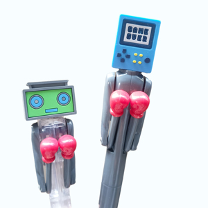 Khuyến mại hoạt động bút trở lại Trường học <span class=keywords><strong>robot</strong></span> thiết kế đấm bốc bút trẻ em ủng hộ bút bi - Product Image 3