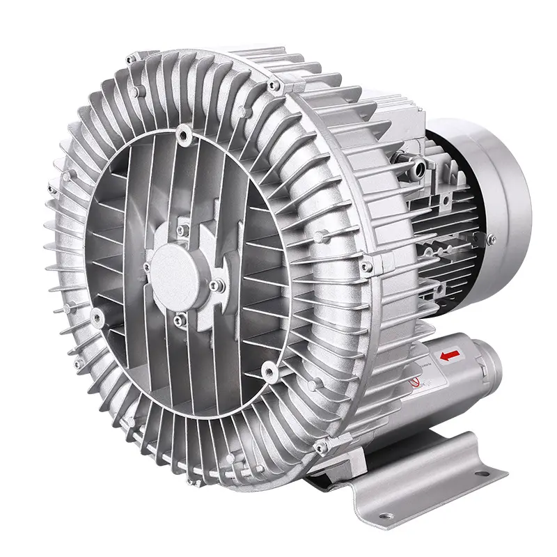 Pas cher haute pression ventilateur sans huile 1.8 kw haute pression pompe à vide anneau ventilateur pour caoutchouc Cracker Mill