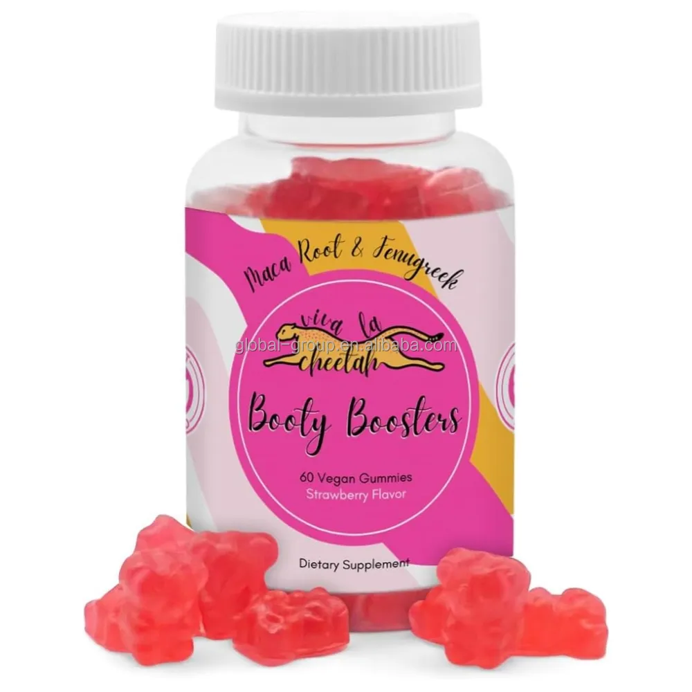 OEM Booty Gummies Candy Big Buttock Booster Bigger Hip Butt Enlargement Enhancing Bbl Gummies