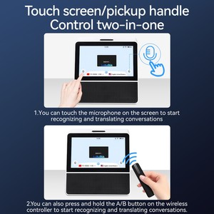Best Quality Desktop Dual Screen Translation 120 <strong>Language</strong> Two Way Instant Speech Translator Device Voice Translator - Product Image 5