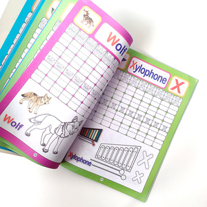 Libri di testo della scuola primaria da 2 a 7 anni i bambini imparano a leggere e scrivere lettere inglesi divertente matematica ABC stampa di quaderni - Product Image 2