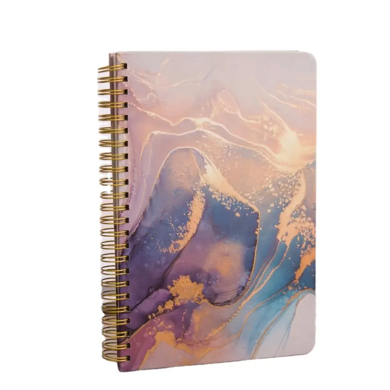 Cuadernos de espiral de tapa dura, diario de cuaderno universitario, 7,5 "X 10,2", diarios de 640 páginas para mujeres y hombres, cuadernos de estética para