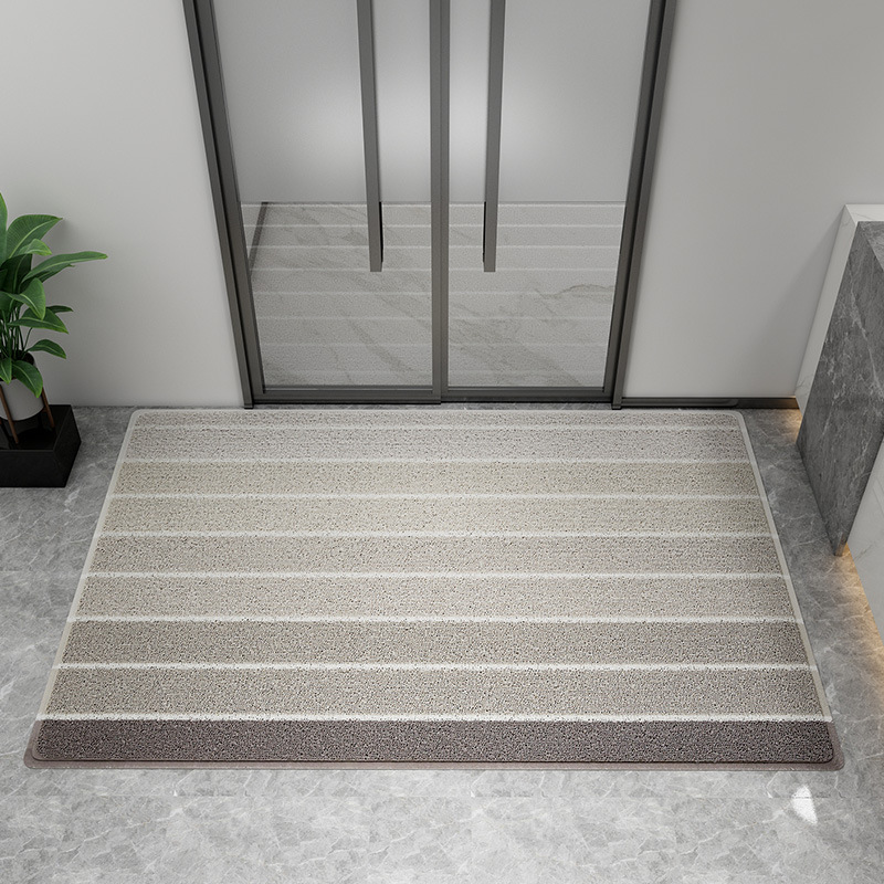 Clustered floor mat - gradient gray