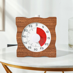 EMAF Temporizador Study Pomodoro Timer da tavolo promemoria quadrato 60 minuti conto alla rovescia da cucina Timer in legno per bambini - Product Image 1