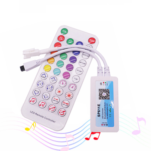 SP611E RGB-Controller 5 V 12 V 24 V 600 ICs Blue Tooth Music Dimmer IR 38-Tasten kabellose Fernbedienung für adressierbares LED Pixelstreifenlicht - Product Image 2
