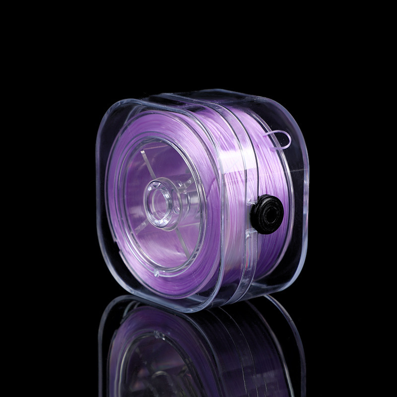 imported light purple flat silk elastic thread-08mm-90m