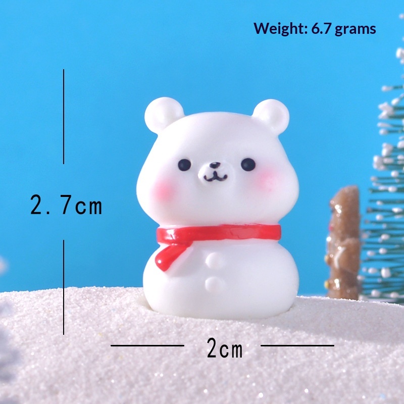 Animal muñeco de nieve-pequeño oso blanco