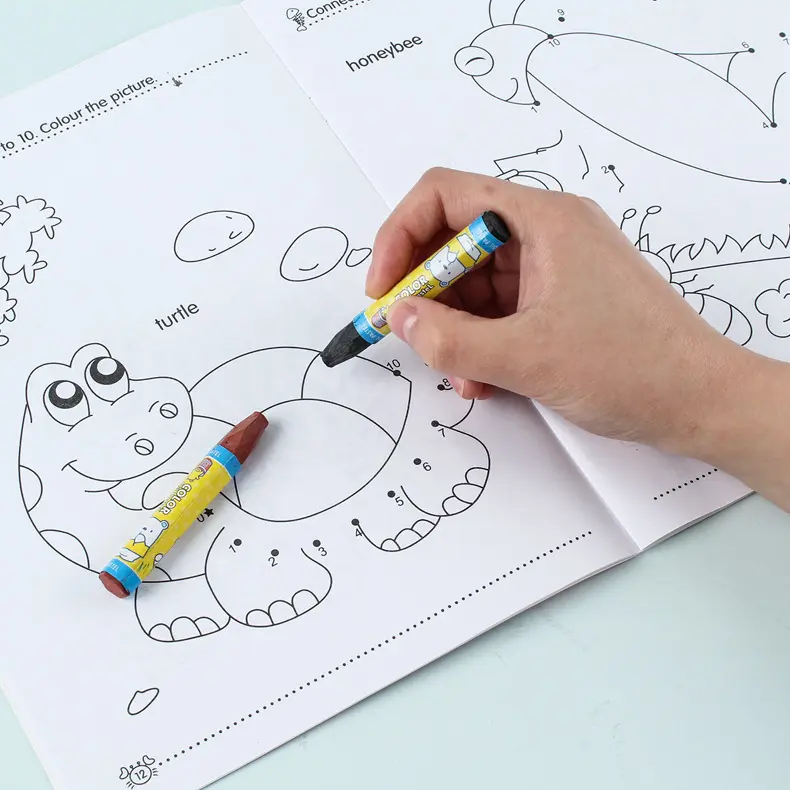 Stampa personalizzata per bambini schizzi educativi da colorare libri da disegno per bambini