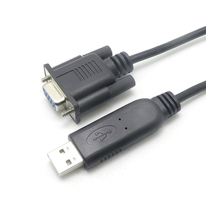 厂家批发USB a至RS232 DB9串口电缆键盘电缆RS232电脑连接器 - Product Image 1