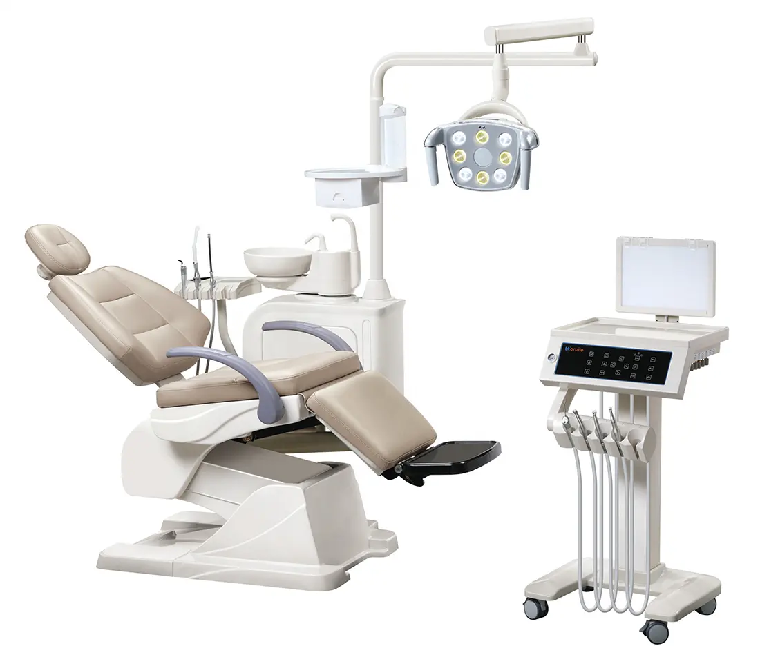 Equipo Dental de alta calidad, silla de unidad Dental eléctrica portátil médica con caja de suelo