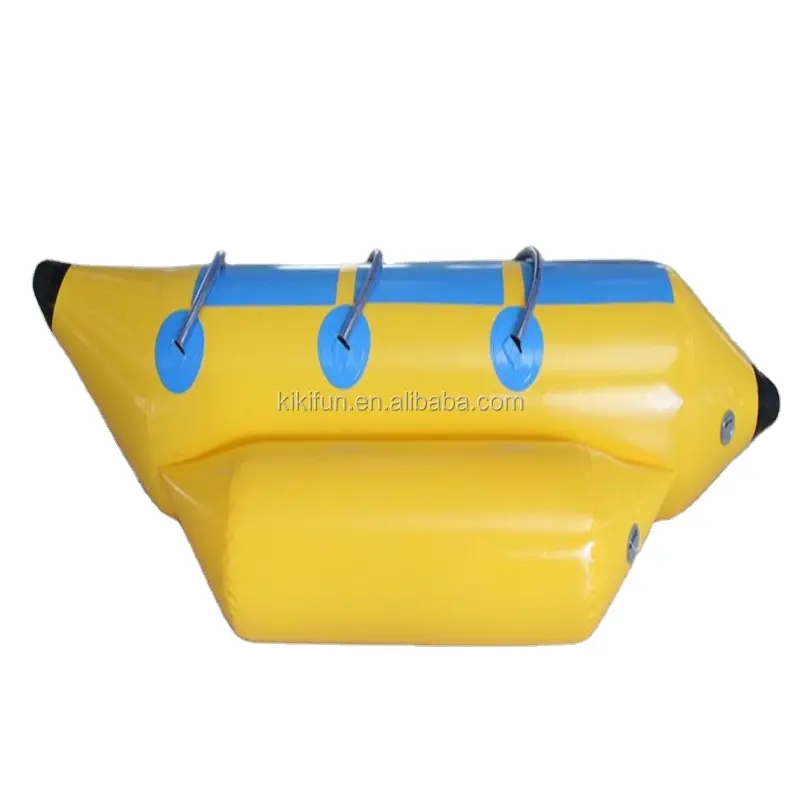 Manufacture customized water games equipment inflatable banana boat with free pump for sale