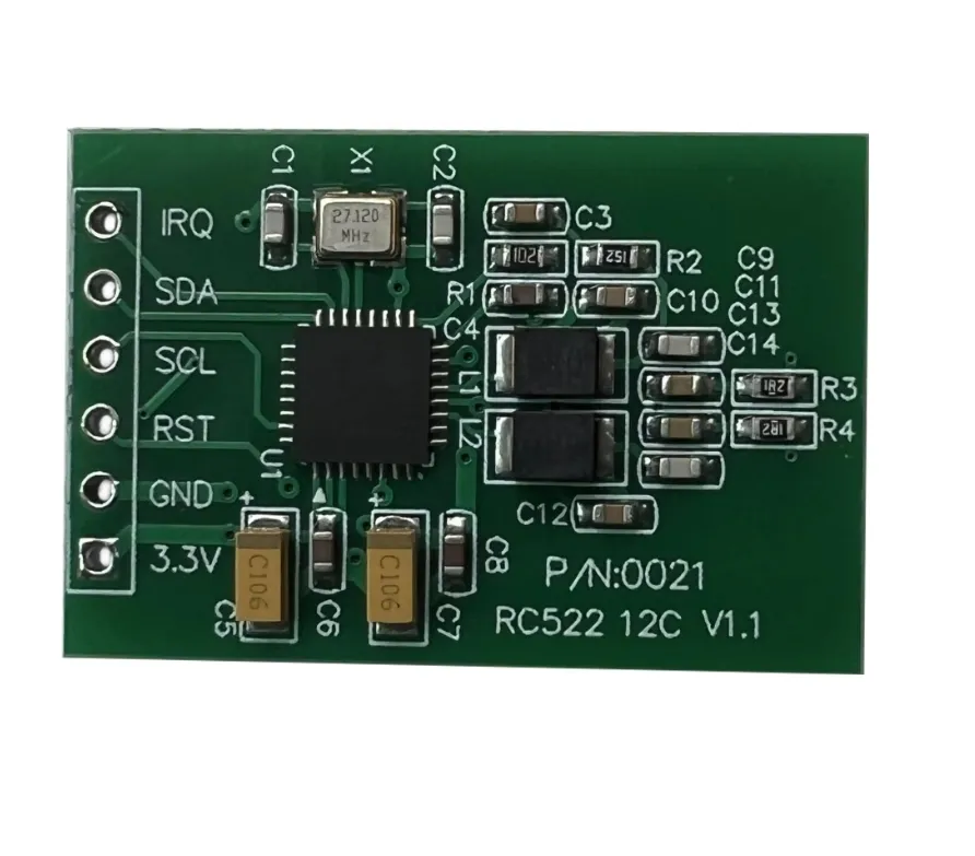 MFRC522 RC522วิทยุ RFID แบบเหนี่ยวนำบัตร IC แบบอ่านและเขียนโมดูลขนาดเล็ก13.56เมกะเฮิรตซ์