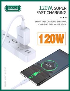 JOKADE Wholesale Price 6mm <strong>Thick</strong> Wire <strong>Usb</strong> to Type C 120W Super Fast Charging High Speed Transmission Data Cable for Phone - Product Image 4