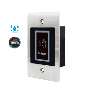 IP66 Embedded Design pulsante di uscita luce a LED a infrarossi No Touch pulsante di uscita interruttore a pulsante per il controllo accessi - Product Image 1