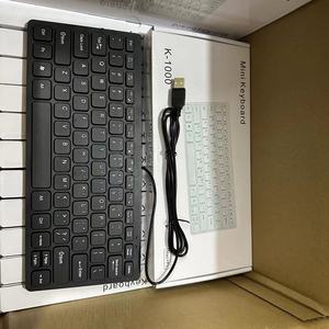K1000 chocolate <strong>mini</strong> <strong>keyboard</strong> ultra-thin computer laptop universal 12 inch wired <strong>USB</strong> <strong>keyboard</strong> - Product Image 2