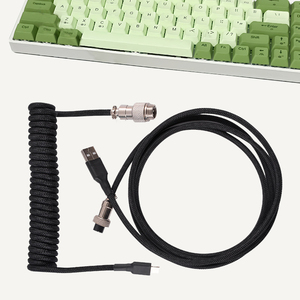 定制各种颜色的C形Usb usb-c圆盘形游戏键盘电缆和机械键盘电缆 - Product Image 2