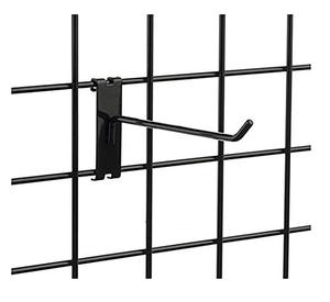 低价网格墙金属丝钩网格墙零售商店单叉铬展示钩 - Product Image 4