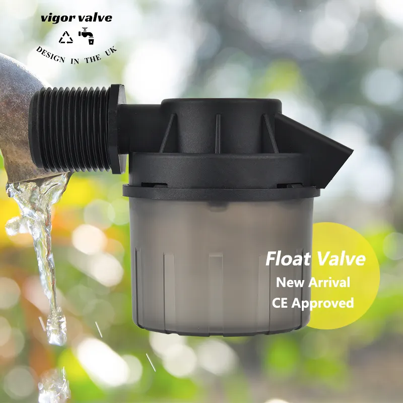 1/2 pulgadas Vertical Pvc piscina filtro de agua automático tanque de gravedad válvula de bola flotante plano Mini Control de nivel de agua 1/2 "3/4