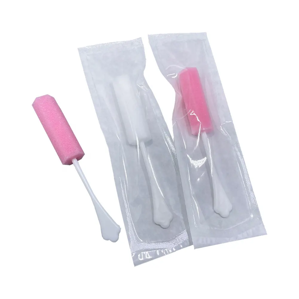Disposable Polyurethane Colorful PU Sponge Swabs Designed For Cleaning Up Female Vulva And Vagina After Sex