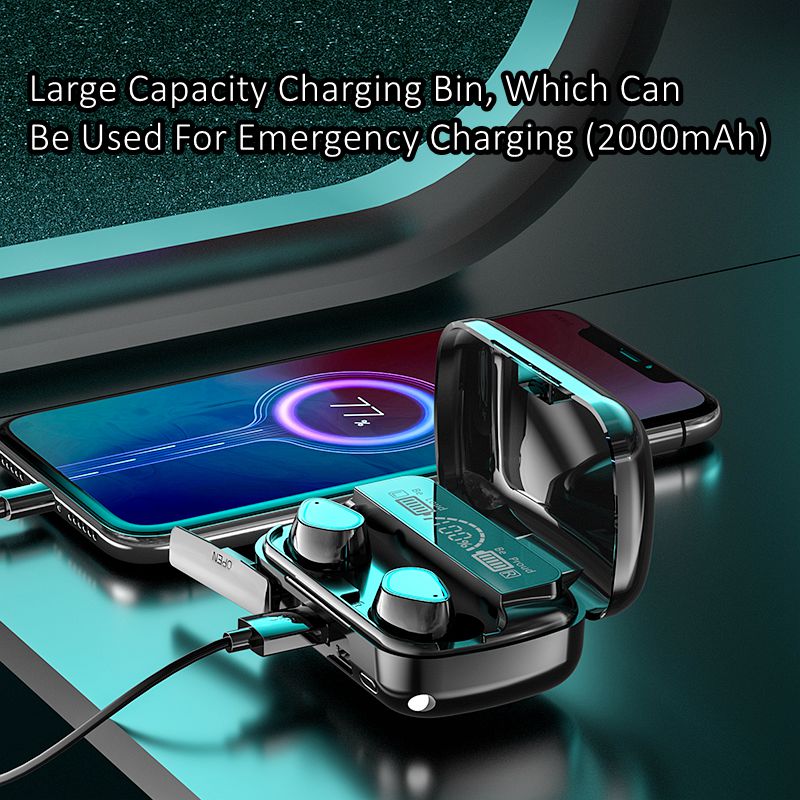 M10tws M30 Pro earbands Wireless In-ear Headphone blue tooth Earphone Sports Waterproof Touch Headset LED Display Bass Earbuds