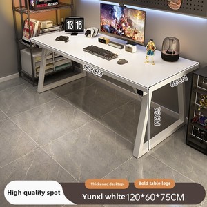 Langlebiger rechteckiger einfacher PC-Schreibtisch für Home Office und Schlafzimmer für Spiele oder Computer Workbench Desktop Workstation - Product Image 6