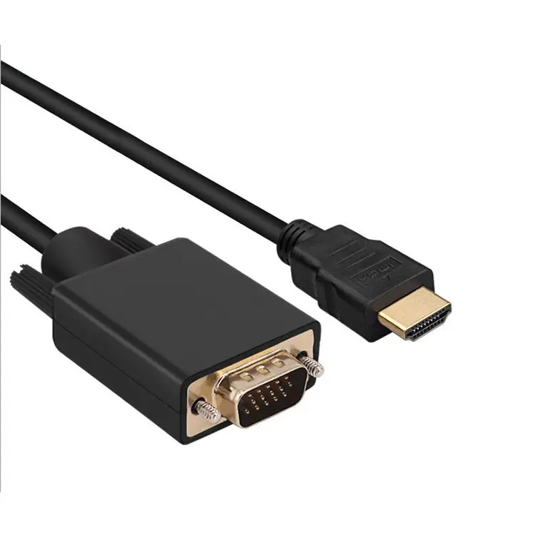 vergoldetes VGA-zu-HDTV-Kabel PC-Computermonitor-Verlängerung HDTV zu VGA Konverterkabel HDTV zu VGA-Kabel