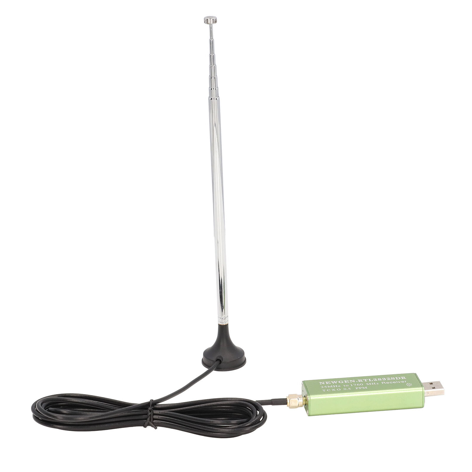 Dongle USB verde + antena SMA