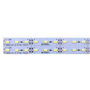 12V 24V süper yüksek parlaklık 144 LED sert ışık şeridi 5730 çift sıra ekran kabine raf LED sert şerit 72 LED - Product Image 4