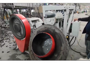 <strong>Scrap</strong> <strong>Tire</strong> Cutting and Block Making Machine - Product Image 4